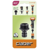 CLABER - Nez de robinet fileté 3/4" blister | HYDRALIANS