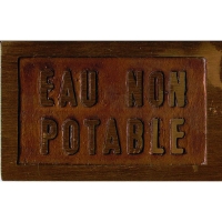 SELECTION HYDRALIANS - Plaque d'information fontaine "eau non potable" 14 x 9 cm | HYDRALIANS